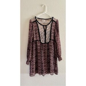 Knox Rose Floral Print Blouse with Black Trim